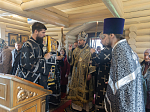 В Великий вторник епископ Дионисий совершил литургию Преждеосвященных Даров в храме Великомученика и Победоносца Георгия, с. Пасеково Кантемировского района