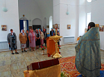 Богослужение в Успенском храме села Зайцевка