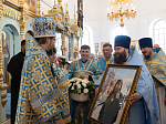 Епископ Дионисий 21 июля, в день празднования Казанской иконы Божией Матери, совершил Божественную литургию в Казанском храме пгт Каменка, центре Каменского благочиния