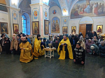 В соборном храме святителя Тихона Задонского города Острогожска совершили благодарственный молебен в канун Новолетия