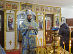 Правящий Архиерей совершил Божественную литургию в храме в честь иконы Божией Матери «Спорительница хлебов» села Галиевка Богучарского района
