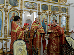 Правящий Архиерей возглавил престольное торжество храма во имя святого мученика Иоанна Воина города Богучара