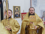 Архипастырь возглавил торжественное богослужение в день престольного праздника храма апостола и евангелиста Иоанна Богослова села Гороховка Верхнемамонского района