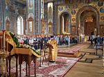 Епископ Россошанский и Острогожский Дионисий сослужил главе Воронежской митрополии за всенощным бдением в канун праздника Собора Воронежских святых