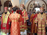 Епископ Дионисий сослужил митрополиту Воронежскому и Лискинскому Леонтию за Великим освящением и Божественной литургией в храме святых благоверных князей Бориса и Глеба, г. Борисоглебск