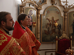 Преосвященнейший епископ Дионисий совершил Литургию в Георгиевском храме с. Терновое