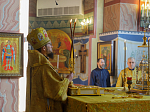 В Прощеное воскресенье Правящий Архиерей совершил Божественную литургию в Свято-Ильинском кафедральном соборе города Россошь
