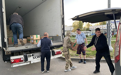 Волонтерская группа Острогожского благочиния «Стерильность фронту – Острогожск» вновь отправила гуманитарный груз в город Белгород