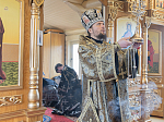 В Великий вторник епископ Дионисий совершил литургию Преждеосвященных Даров в храме Великомученика и Победоносца Георгия, с. Пасеково Кантемировского района