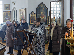 В среду второй седмицы Великого поста епископ Дионисий совершил Литургию Преждеосвященных Даров и диаконскую хиротонию в Казанском храме поселка Каменка