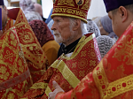 Преосвященнейший епископ Дионисий совершил Божественную литургию в Георгиевском храме села Терновое Острогожского района