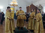 Правящий Архиерей совершил Литургию в Георгиевском храме села Терновое Острогожского района