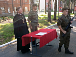 Руководитель Епархиального Отдела по взаимодействию с Вооруженными силами принял участие в приведении к воинской присяге курсантов нового пополнения
