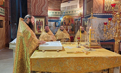 Богослужение в Свято-Ильинском кафедральном соборе в день 79-летия со дня рождения Патриарха Московского и всея Руси Кирилла