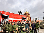 Клирик Россошанского благочиния освятил пожарную технику в пожарно-спасательной части № 76 с. Новая Калитва