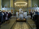 В Крещенский сочельник епископ Россошанский и Острогожский Дионисий совершил Литургию в храме Святой Живоначальной Троицы районного поселка Кантемировка
