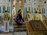 В Неделю 16-ю по Пятидесятнице епископ Дионисий возглавил воскресное богослужение в Свято-Ильинском кафедральном соборе города Россошь