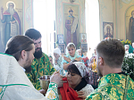 В праздник Святой Троицы Правящий Архиерей совершил Литургию в Свято-Троицком храме г. Россоши