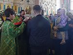 В праздник Входа Господня в Иерусалим глава Россошанской епархии совершил Литургию в Свято-Ильинском кафедральном соборе города Россоши
