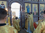 Епископ Дионисий совершил воскресное богослужение в Воскресенском соборном храме Белогорского мужского монастыря
