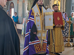 Всенощное бдение накануне памяти святого равноапостольного князя Владимира в Ильинском соборе г. Россоши возглавил епископ Россошанский и Острогожский Дионисий