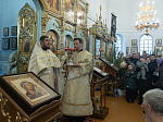 В Неделю по Рождестве Христовом Правящий Архиерей совершил Божественную литургию в храме иконы Божией Матери «Казанская» пгт. Каменка