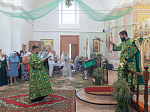 Епископ Россошанский и Острогожский Дионисий совершил Божественную литургию в храме Святого Духа с. Петренково Острогожского района