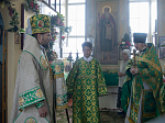 В праздник Святой Троицы Правящий Архиерей совершил Литургию в Свято-Троицком храме г. Россоши