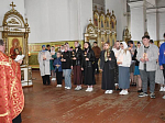 Молебен перед сдачей экзаменов в Репьёвке