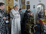 В среду второй седмицы Великого поста епископ Дионисий совершил Литургию Преждеосвященных Даров и диаконскую хиротонию в Казанском храме поселка Каменка