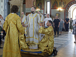 В день памяти Всех святых, в земле Российской просиявших, епископ Дионисий совершил Литургию в Ильинском кафедральном соборе города Россошь