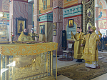 В Прощеное воскресенье Правящий Архиерей совершил Божественную литургию в Свято-Ильинском кафедральном соборе города Россошь