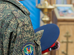 Епископ Дионисий возглавил Божественную литургию на территории Верхнемамонского казачьего кадетского корпуса с. Гороховка и совершил закладку камня в основание храма