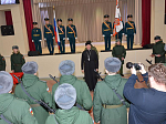 Священник поздравил курсантов с принятием воинской присяги