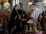 В преддверии престольного праздника Правящий Архиерей совершил всенощное бдение в Свято-Ильинском кафедральном соборе города Россоши