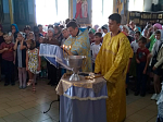 Настоятель храма в честь св. мч. Иоанна Воина г. Богучар  поздравил прихожан с началом учебного года