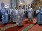 В праздник Благовещения Пресвятой Богородицы епископ Россошанский и Острогожский Дионисий совершил Божественную литургию в храме Вознесения Господня города Калач