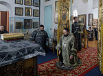 В среду второй седмицы Великого поста епископ Дионисий совершил Литургию Преждеосвященных Даров и диаконскую хиротонию в Казанском храме поселка Каменка