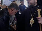 В праздник Воздвижения Креста Господня Правящий Архиерей совершил Литургию в Свято-Ильинском кафедральном соборе города Россоши