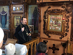 Покровский храм посетили юные паломники со своими наставниками из областного центра «Жемчужина Дона»