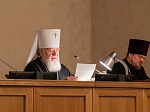 Митрополит Воронежский и Лискинский Сергий, Глава Воронежской митрополии, временно управляющий Россошанский епархией, возглавил работу ежегодного Епархиального собрания духовенства, монашествующих и мирян Россошанской епархии
