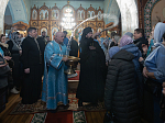 Архипастырь возглавил торжественное Богослужение в храме Покрова Пресвятой Богородицы города Павловска