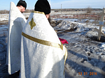 Освящение креста на месте будущего храма Рождества Пресвятой Богородицы в Петропавловском благочинии