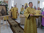 Правящий Архиерей совершил первую Божественную литургию в новопостроенном храме во имя первоверховного апостола Павла города Павловска