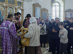 В субботу первой седмицы Великого поста епископ Россошанский и Острогожский Дионисий возглавил богослужение в храме святого мученика Иоанна Воина города Богучара
