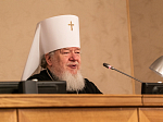 Митрополит Воронежский и Лискинский Сергий, Глава Воронежской митрополии, временно управляющий Россошанский епархией, возглавил работу ежегодного Епархиального собрания духовенства, монашествующих и мирян Россошанской епархии