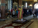 В праздник Светлого Христова Воскресения Преосвященнейший епископ Дионисий совершил Пасхальную великую вечерню в Свято-Ильинском кафедральном соборе г. Россоши
