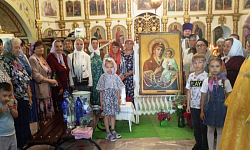 В храме иконы Божией Матери «Казанская» села Гнилое совершено богослужение перед чудотворной иконой Богородицы «Оршанская»