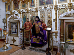 Преосвященнейший епископ Дионисий совершил Божественную литургию в Георгиевском храме села Терновое Острогожского района
