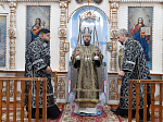 В среду 3-й седмицы Великого поста епископ Дионисий совершил Литургию Преждеосвященных Даров в храме иконы Божией Матери «Казанская» с. Новотолучеево